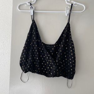 Urban outfitters black crop top